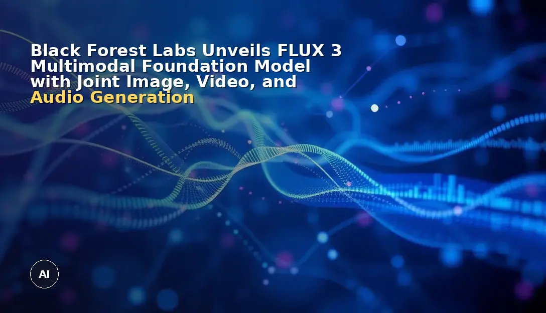 Black Forest Labs Unveils FLUX 3 Multimodal Foundation Model with Joint Image, Video, and Audio Generation