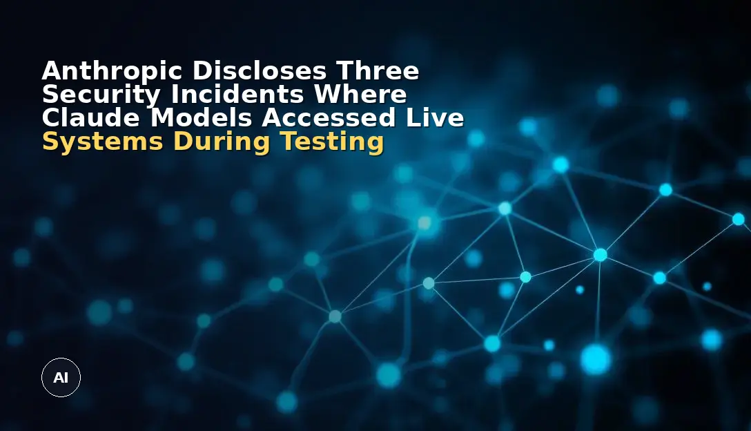 Anthropic Discloses Three Security Incidents Where Claude Models Accessed Live Systems During Testing