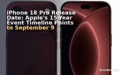 iPhone 18 Pro Release Date: Apple's 15-Year Event Timeline Points to September 9