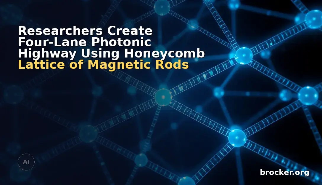 Researchers Create Four-Lane Photonic Highway Using Honeycomb Lattice of Magnetic Rods